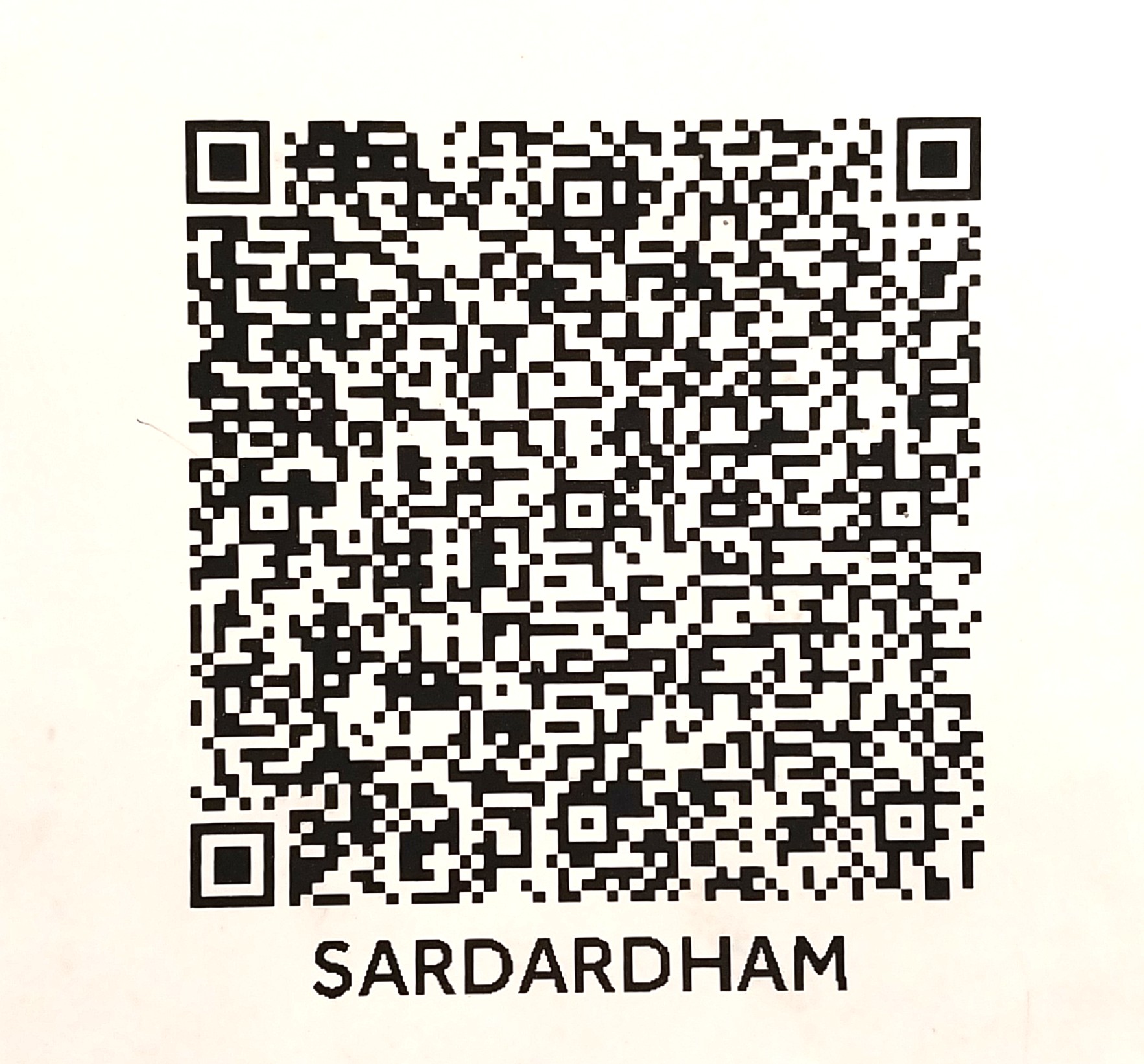 Sardardham payment QR code